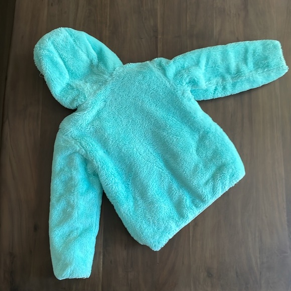 Eddie Bauer Girls reversible fleece puffer size 8/ medium - Picture 3 of 13